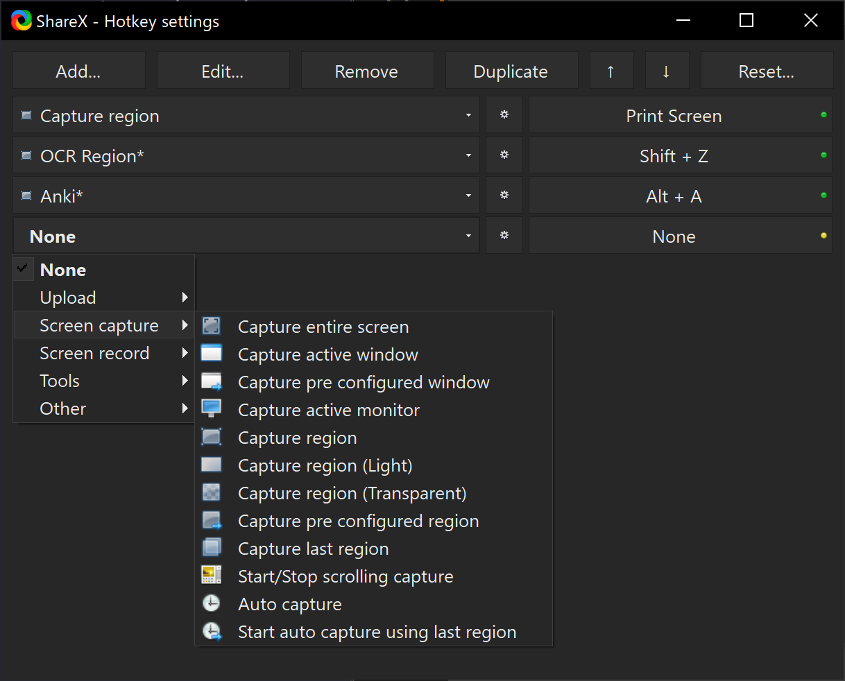 ShareX config